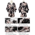 thumbnail image 5 of jinghuiyue Womens Summer Casual Dress V Neck Kimono Sleeve Tropical Print Mini Dresses Beach Vacation Clothes XXL, 5 of 7