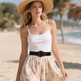 thumbnail image 3 of SUOSDEY Women Woven Wide Belt for Dress Fashion Rattan Braided Waist Belt Straw Raffia Boho Belt for Jeans, 3 of 6