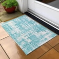 thumbnail image 6 of Addison Rugs Chantille Indoor/Outdoor Transitional Modern Aqua Washable Rectangle Rug, 1'8" x 2'6", 6 of 6