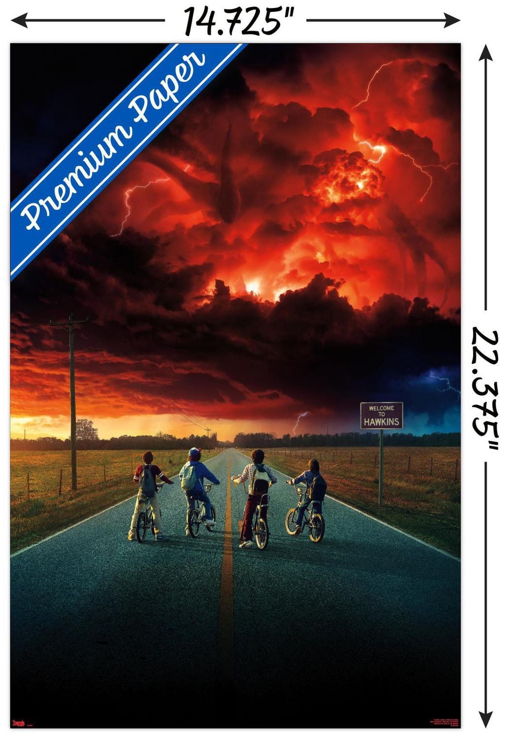 Netflix Stranger Things: Season 2 - Key Art Wall Poster, 22.375" x 34" Framed