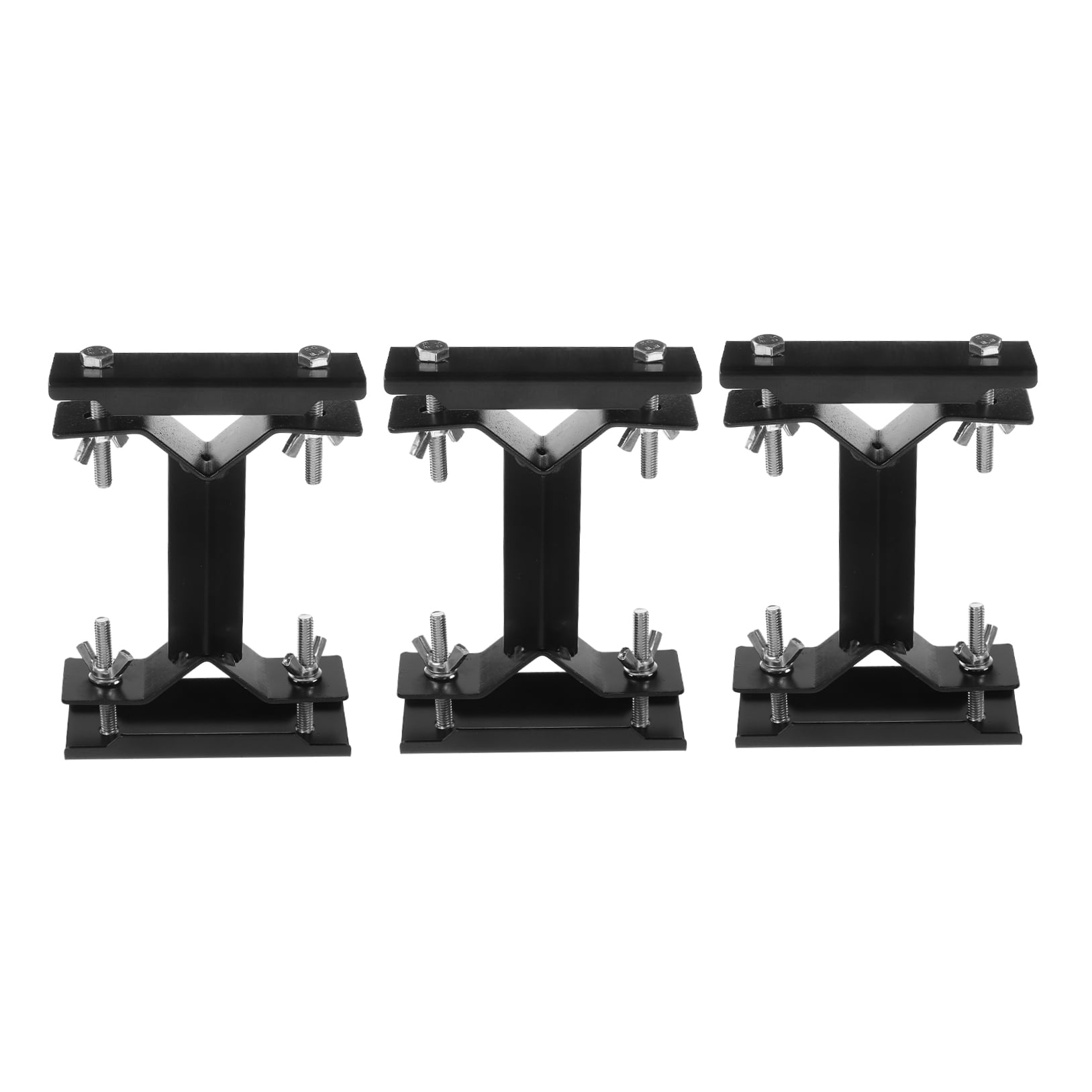 FONDOTIN 3-Pack Steel Umbrella Mount Holders Portable Stable Grip for Beach Trips and Outdoor Activities
