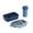 Blue, variant on Nkmbld Bento Box Adult, Large Capacity Lunch Box with Three-Compartment, Leakproof Lunch Food Containers with Fork Spoon, Microwave Safe, Orange
