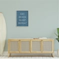 thumbnail image 5 of Stupell Industries Eat Sleep Beach Repeat Phrase Nautical Blue,24 x 30, Design by Lux + Me Designs, 5 of 5