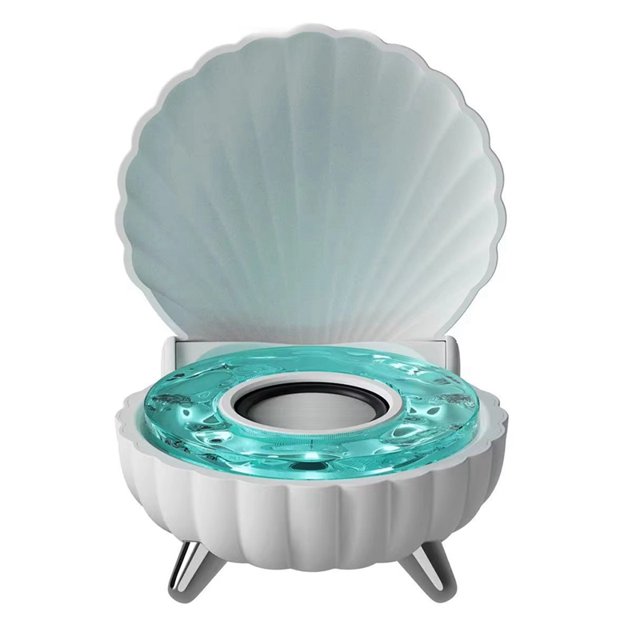 Mini Altavoz Bluetooth con Conexión , Barra de Sonido Estéreo con Bluetooth, Reproductor de Música MP3 Inalámbrico con Luz Ambiental Colorida