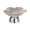 A, variant on Petal Textured Glass Pedestal Fruit Bowl Elevated Footed Snack Serving Tray Decorative Centerpiece Bowl for Home