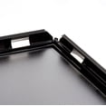 thumbnail image 5 of M&T Displays Opti Snap Poster Frame 8.5x11 Inch Black 1" Aluminum Profile Front Loading Wall Mounting Photo Picture Document Certificate Sign Holder Mitered Corner Anti Glare Cover (2 pack), 5 of 6