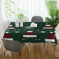 thumbnail image 3 of Yayeee Tablecloths 54" x 54" Rectangle Wrinkle Resistant Party Table Cover, Christmas Santa Hats, 3 of 8