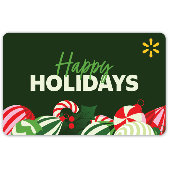 Cozy Happy Holidays Walmart Gift Card