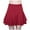 Wine, variant on SDJMa Women's Casual Mini Skater Skirt Ladys Elastic High Waist Pants Skirt Solid Casual Double-Layer Base Skirt