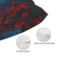 thumbnail image 5 of Salouo Tower And Red Roses Pattern Pillow Cases,1PC Pillow Covers with Envelope Closure Decorative Pillow Case for Bed Couch,Pillows Not Included-14"x20", 5 of 6
