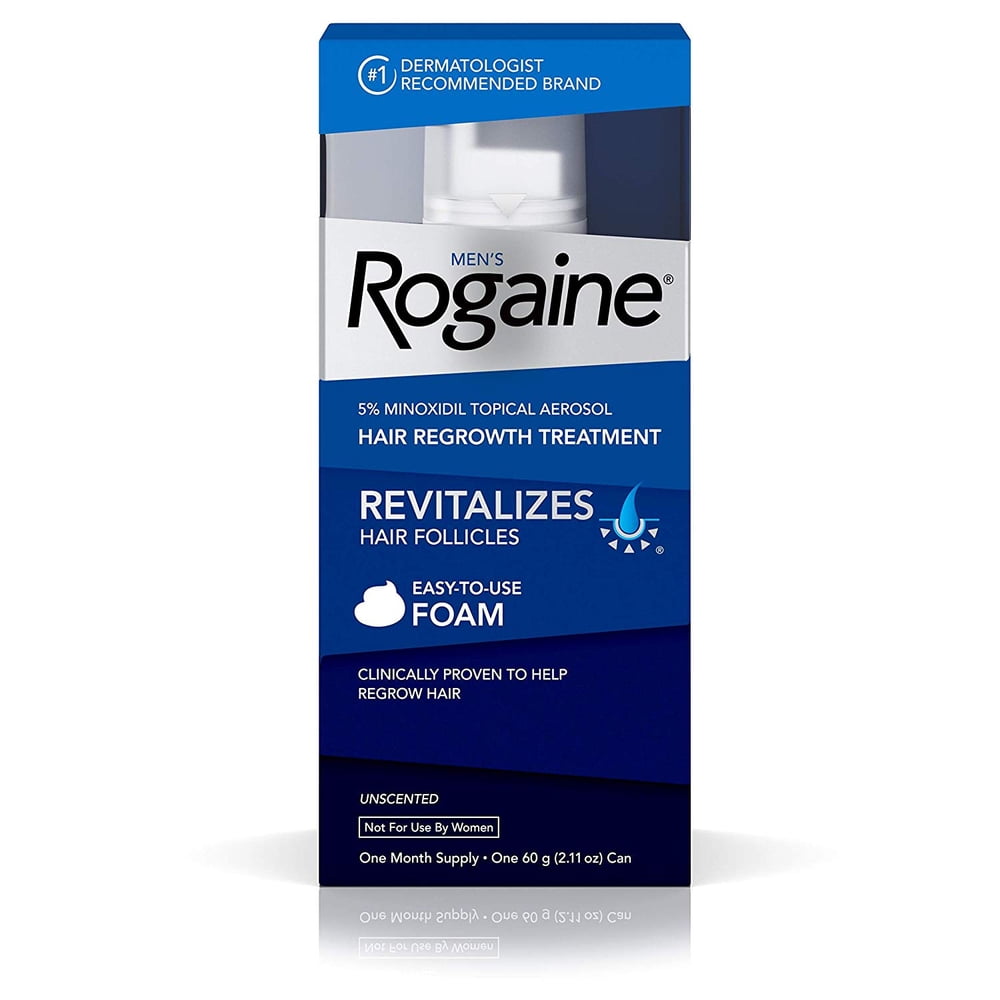 Men's Rogaine 5 Minoxidil Foam for Hair Loss and Hair