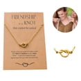 thumbnail image 2 of zttd good friend good sister necklaces forever love knot matching friendship necklaces card necklace, 2 of 8