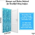 thumbnail image 5 of KatchOn, XtraLarge, Wavy Blue Foil Fringe Curtain - 3.2x6.5 Feet, Pack of 2 | Blue Water Beach Backdrop for Beach Party Decorations | Under The Sea Party Decorations | Summer Pool Party Decorations, 5 of 7