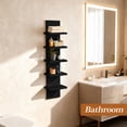 thumbnail image 6 of COMHOMA 5 Tier Wall Shelf Unit, Black Floating Wall Shelves, Vertical Wall Organizer for Bedroom, Living Room & Home Decor, 6 of 7
