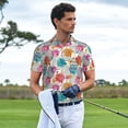 thumbnail image 3 of Fotbe Easter Egg Camiseta Polo de Golf para Hombre con Estampado – Camisa Deportiva Transpirable con Cuello Abotonado-X-Large, 3 of 6