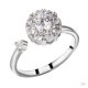 thumbnail image 1 of 6pcs De Bodas De Compromiso Giratorio Ajustable De Cubic Zirconia Joyería Sunnimix Anillo de circón giratorio, 1 of 8