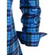 thumbnail image 4 of Camisa de Botón de ColorBlock Plaid Color Block Rosegal Blusas Tallas Grandes, 4 of 5