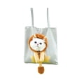 thumbnail image 2 of Paw Bag Pet Carrier Bag, Canvas Head‑Out Pet Shoulder Tote, Cozy Breathable Cat Dog Carrier, Portable Handbag for Travel Camping Vet Appointment H, 2 of 4