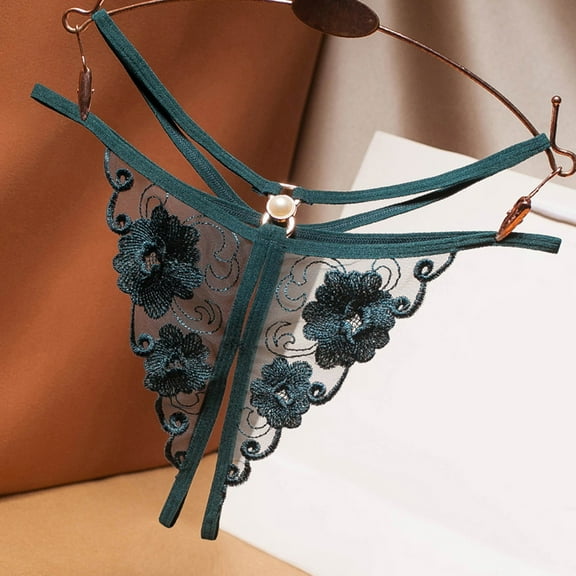 Womens Underwear Thong Low Rise Lacy Panties Cut out Mesh Underwear Women's Crotchless Panties Thong Underwear Women for Women