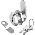 thumbnail image 1 of LAICAIW 1 Pack Cabinet Lock with Key, 5/8 Inch File Cabinet Lock Cam Lock Keyed Alike, Rv Locks for Storage Door Secure Files Drawers Toolbox Mailbox RV Door, Zinc Alloy, 1 of 7