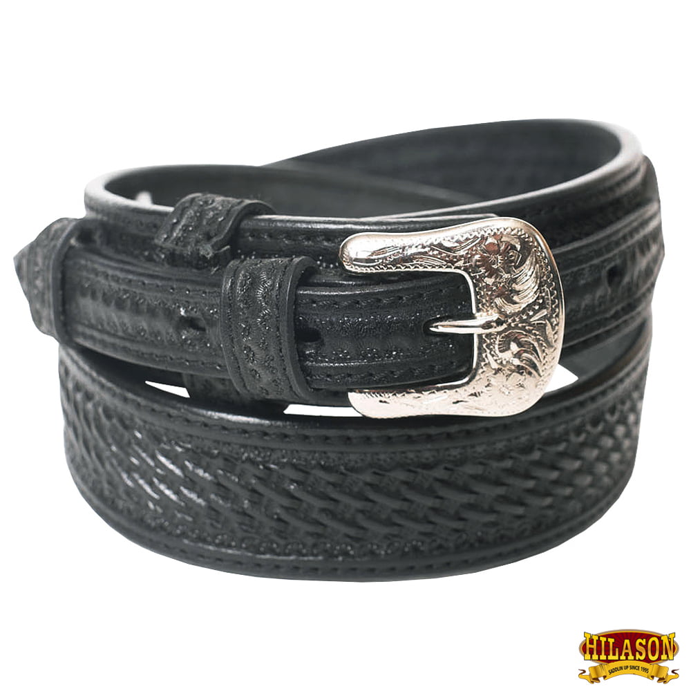 Hilason - Western Hilason Genuine Leather Mens Ranger Belt 1.5