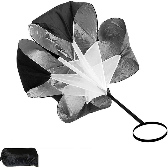 Running Umbrella Speed Training Resistance Parachute Umbrella Wind Resistance Training Tool Running Parachute Resistance Trainer Soccer Football Agility Ladder Speed Rope