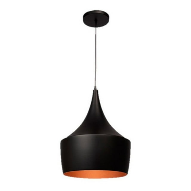 Lámpara Luminario Colgante Interior Aluminio Negro Maxxi