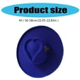 thumbnail image 5 of TIERPOP Elegant Homburg Heart Top Styling Hat with Wide Brimmed Flat Wide Brimmed Western Hat for Casual Wear, 5 of 19