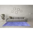 thumbnail image 3 of Ahgly Company Machine Washable Indoor Rectangle Oriental Blue Industrial Area Rugs, 2' x 4', 3 of 4