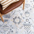 thumbnail image 6 of SAFAVIEH Glamour Quinten Floral Area Rug, Ivory/Grey, 6' x 6' Round, 6 of 8