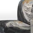 thumbnail image 4 of Designart "Gold and Black Vibrant Spirals" Upholstered Abstract Spirals Accent Chair and Modern & Contemporary Arm Chair - Multiple Color & Pattern, 4 of 7