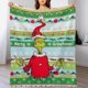 thumbnail image 4 of Manta de tela de superficie vertical súper suave de varios tamaños de Grinch, acogedora y cálida, adecuada para cama, sofá, campamento, viajes, para todas las estaciones, liviana y compacta de 50 "x, 4 of 8