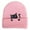 Pink, variant on Glisme Winter Hat Women's Embroidered Cat Cat Animal Knitted Hat Stylish Headwear Beige