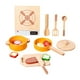 thumbnail image 1 of Juego de cocina de madera, juego de cocina, cubiertos, ollas y sartenes educativos, accesorios divertidos para fiestas en interiores., 1 of 9
