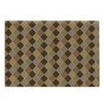 thumbnail image 1 of Brown Cutting Board, Lozenge Pattern in Patchwork Style Classical Old Fashioned Floral, Decorative Tempered Glass Cutting and Serving Board, Large Size, Pale Brown Cinnamon, by Ambesonne, 1 of 1