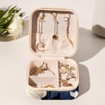 thumbnail image 6 of Shivering Travel Portable Square Necklace Holder with Ring, Earring, and Bracelet Organizer - Suitable for Girls and Women, 6 of 6