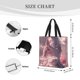 thumbnail image 3 of Fotbe Pink Lotus Buddha Bolsa Tote con Estampado para Mujer, Bolsos con Cremallera, Bolsa de Hombro Casual de Gran Capacidad con Bolsillos Internos, 3 of 7