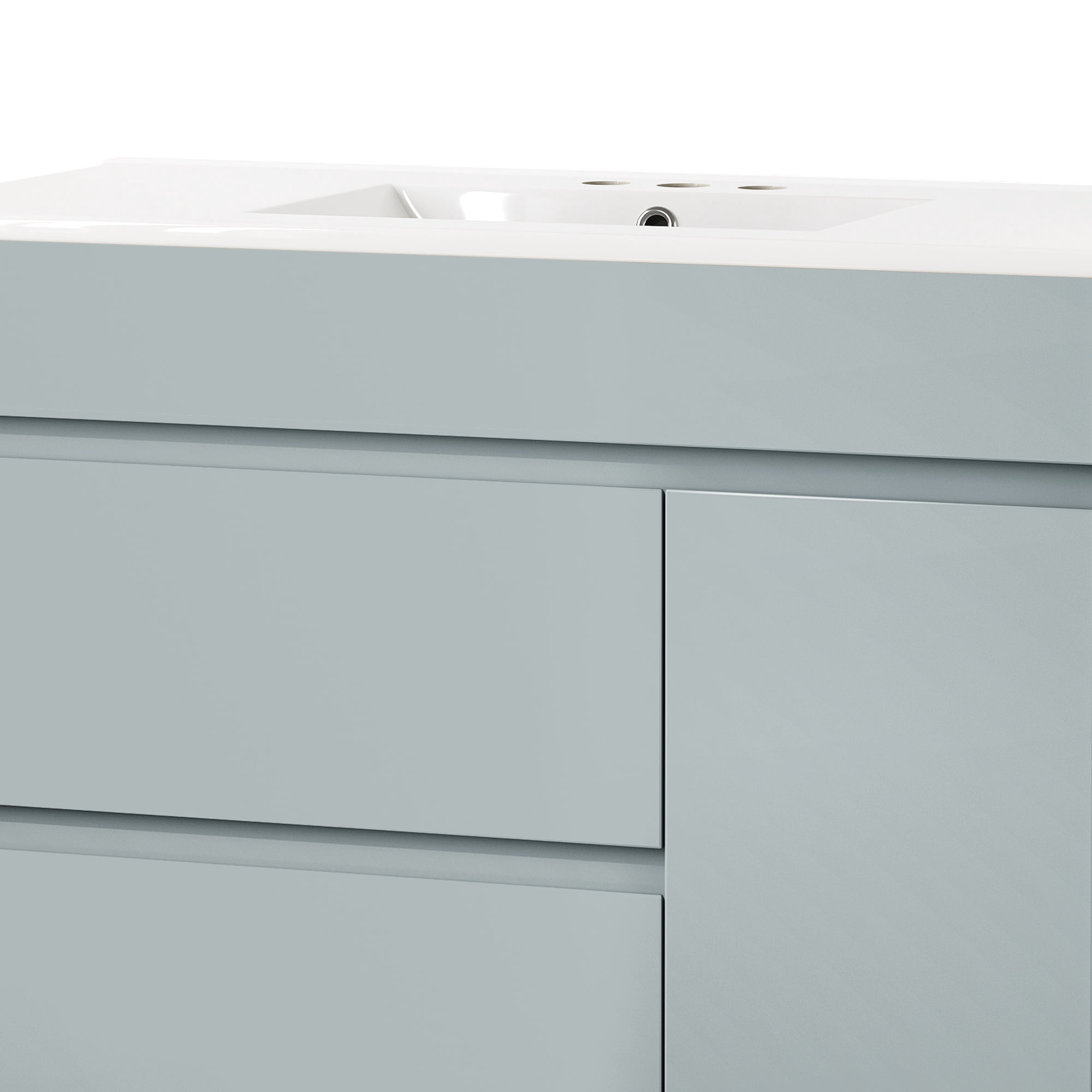 Uforic 36" Modern Free Standing Bathroom Vanity with Undermount Sink, Soft Close Door & Storage Cabinet, Gray