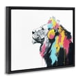 thumbnail image 2 of Stupell Industries Contemporary Lion On Air Headphones Black Floating Frame Canvas Art, 21 x 17, by Svetlana Aleynikova, 2 of 8