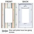 thumbnail image 3 of Yayeee Rocker Switch Wall Plate 1-Gang 4.6"x2.9" Home Decorative Outlet Cover, Nautical Pattern, 3 of 6