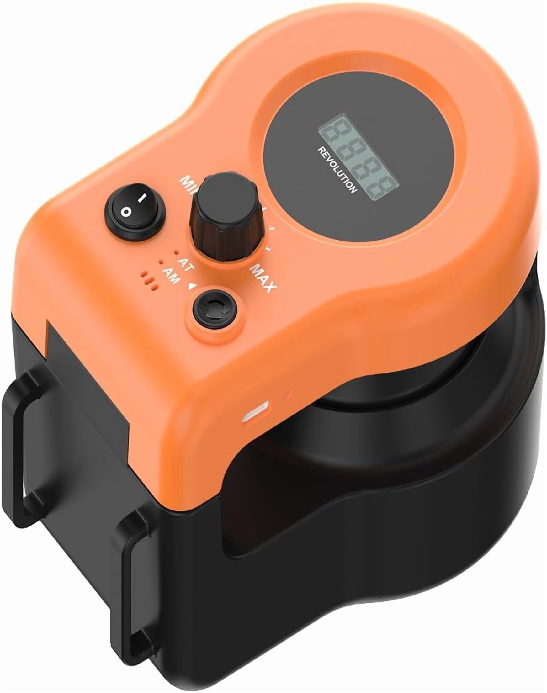 URRU Interactive Cat Toy for Indoor Cats,Automatic Teaser Cat Toy, 2 Control Mode & Mice Sound,Auto/RC Diy Cat Mouse Hunting Toy for Chase Hunt Weight Loss,Gifts for Cat Lovers-Orange