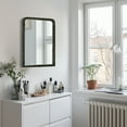 thumbnail image 4 of WallBeyond Wood Frame Farmhouse Bathroom Mirror for Wall Mounted, Home Decor, 18"×24", Black, 4 of 7