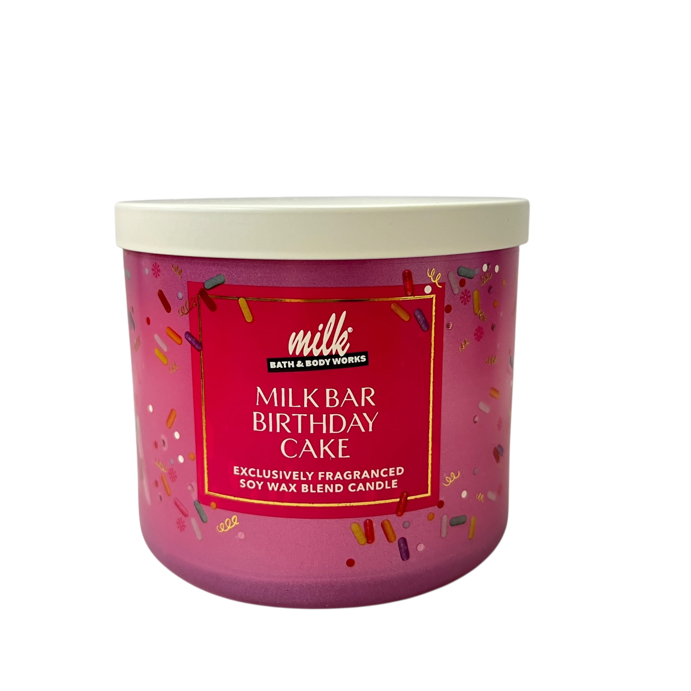 Bath & Body Works Milk Bar Birthday Cake 3 Wick Candle 14.5 oz