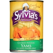 (Price/Case)Sylvia's Cut Sweet Potatoes Yams - Case of 12 - 15 OZ