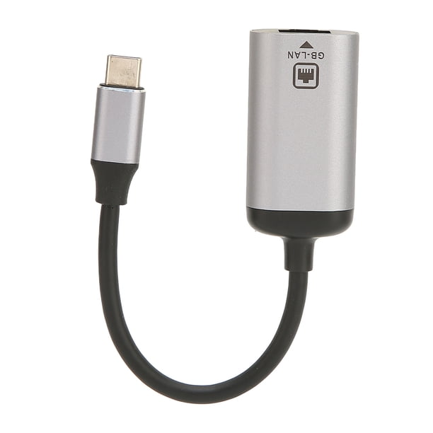 Adaptador USB C A Ethernet, Adaptador USB C A RJ45 De Alta Velocidad Y Alta Seguridad De 1000Mbps, Diseño Humanizado Para Ordenador Portátil