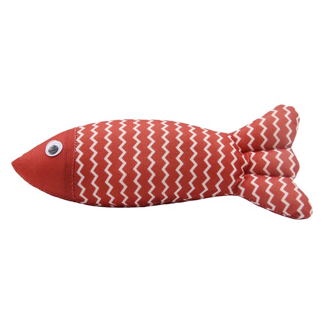 Pet Toy Box Cat Toy Fish, Catnip Toy Stuffed Cotton Fish Toy, Fun Cat Sackcloth Fish To Chew Chew Teeth Catnip Cat Cloth Fish