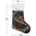 thumbnail image 6 of SKYSONIC Tartan Christmas Plaid Christmas Stockings Personalized Large Christmas Stocking Cute Snowflake Stockings 18 Inch Xmas Stocking for Xmas Decorations and Holiday Family Party Decor Xmas Gifts, 6 of 7