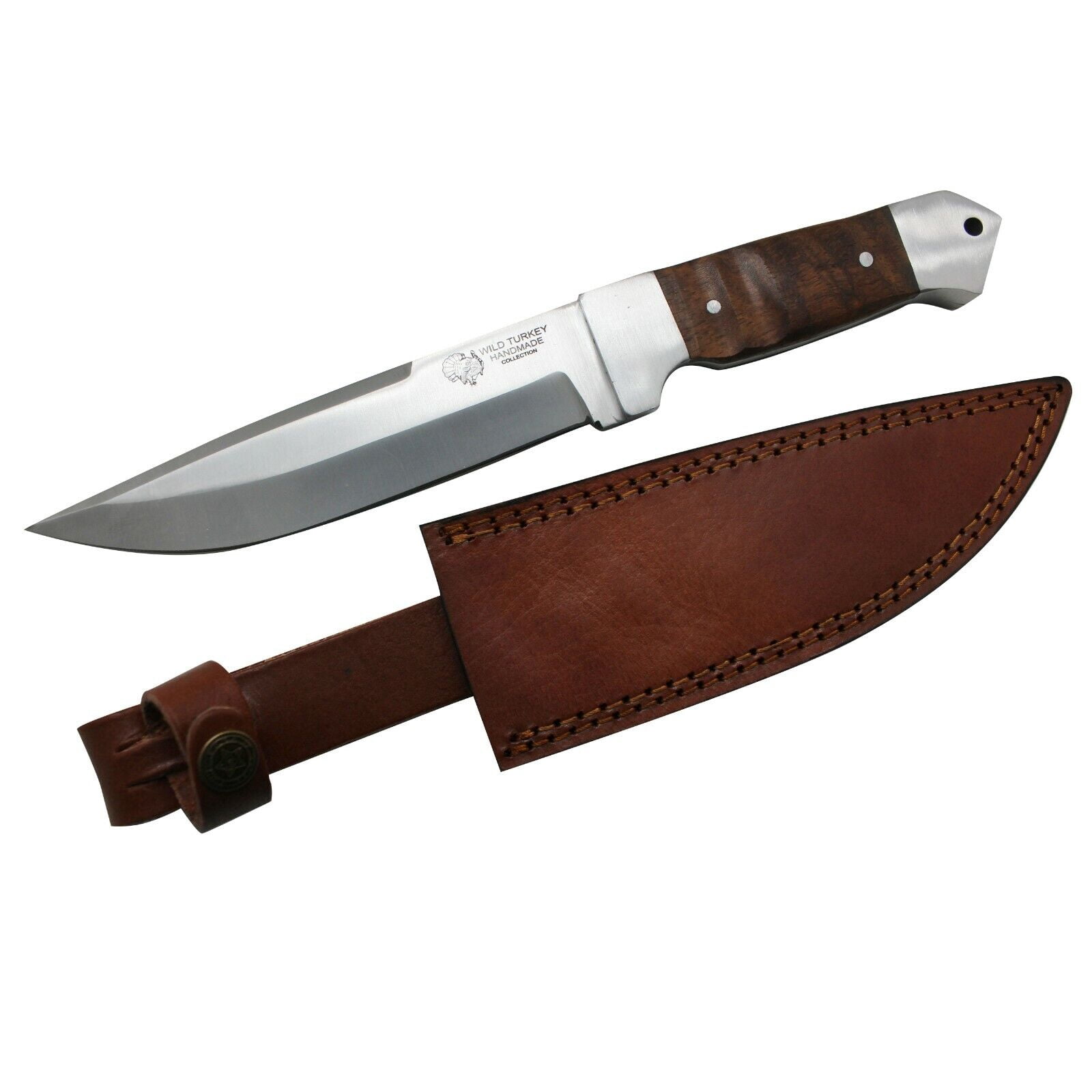 Wild Turkey Handmade Collection Heavy Duty Wood Handle Hunting Knife