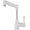White, variant on Single Hole Bathroom Faucet with Pull Out Dual Mode Mixer Tap for Hot and Cold Water Liftable Single Handle 360° Rotating and Retractable Pull Down Sink Faucet,Black