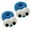 Blue, variant on Joernso 2 Pcs Women Cute Hair Ropes Cartoon Big Eyes Decor Thick High Elasticity Anti-slip Anti-break Candy Color Ponytail Holder Hair Band Hair Rings